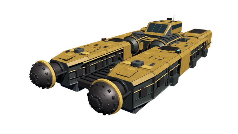 Small mining ship, three-quarter view with in-game lighting on a transparent background.
