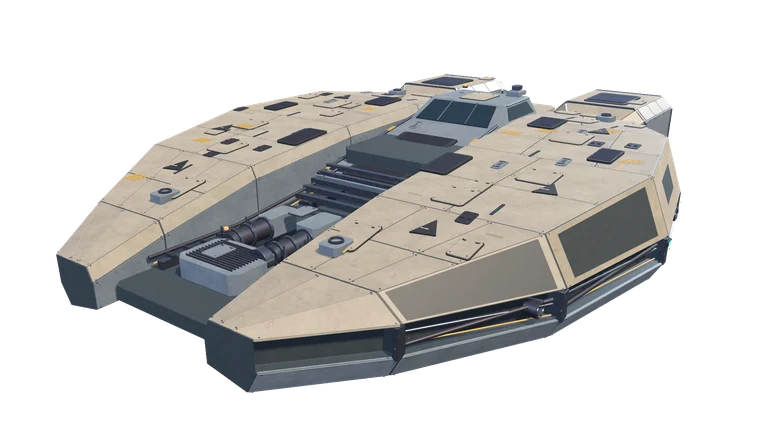 Universal starter ship, front three-quarter view, on a transparent background.